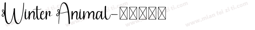 Winter Animal字体转换